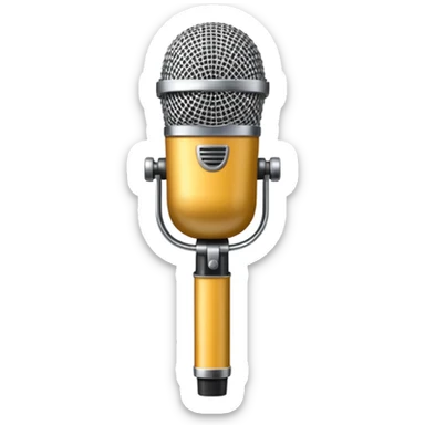 singer stage microphone sticker