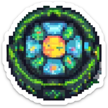 investment pixel art style sticker