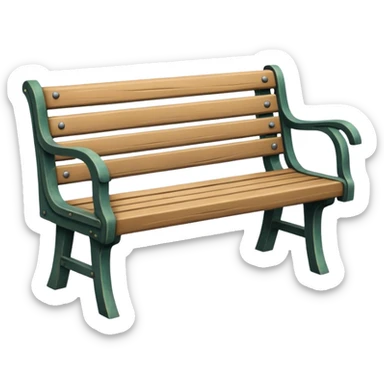 park bench sticker