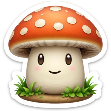ASMR cozy mushroom  sticker