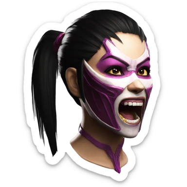 Laughs Mileena Mortal Kombat X sticker