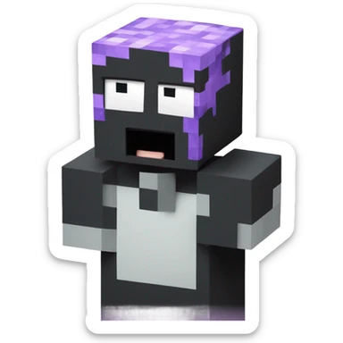 Minecraft enderman sneezing sticker