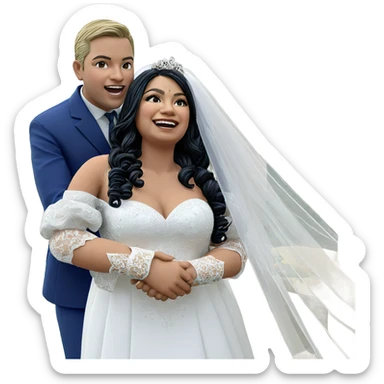 wedding bliss in the garden sticker