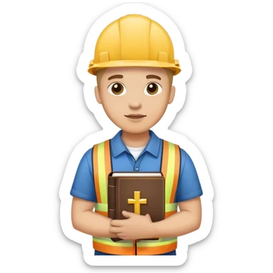 Un electricista con fuego cristiano sticker