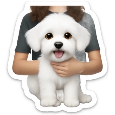 Maltese Bichon buying sticker