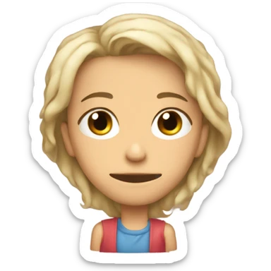 carita de enamorado pero triste  sticker