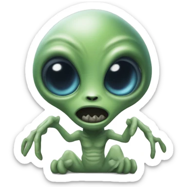 alien chistoso sticker