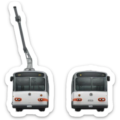 trolleybus horns sticker