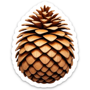 The fir cone sticker