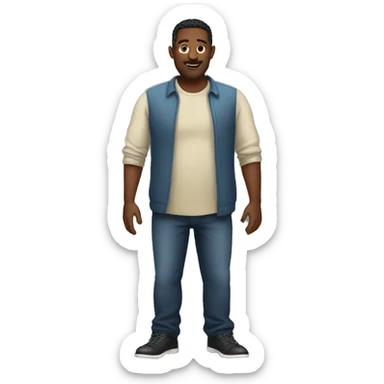 Big back person  sticker