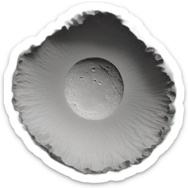 moon crater sticker