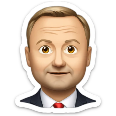 andrzej duda president of poland sticker