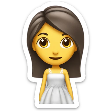 A fork in a dress sticker