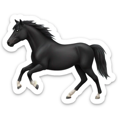 black mustang sticker