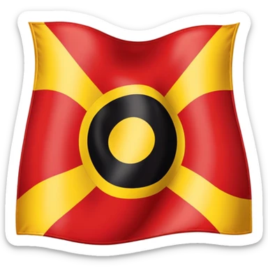 Aboriginal flag sticker