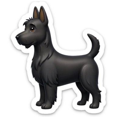 Scottie dog emoji sticker