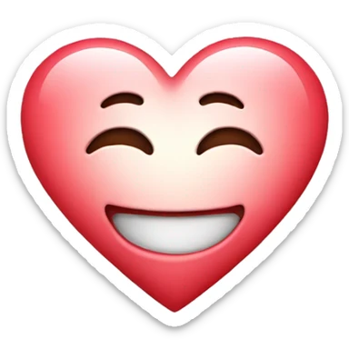 Heart with smile sticker
