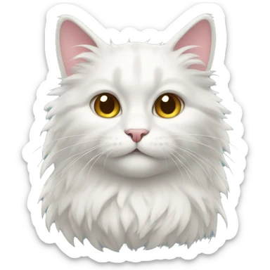 fluffy cat sticker