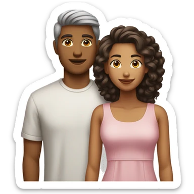 Una pareja adolescente sticker