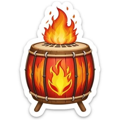 SHAMAN DRUM FIRE sticker