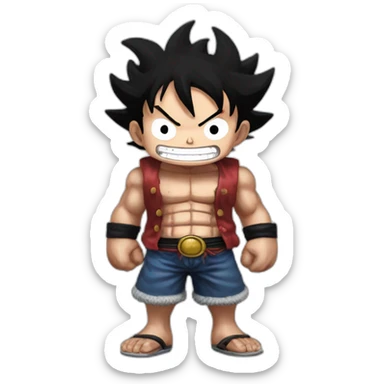 Luffy gear fourth sticker