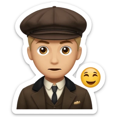 Make emoji on Peaky blinders with Hindi words on meme sticker