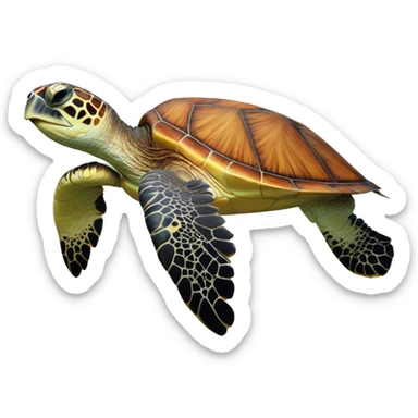 Sea turtle sticker