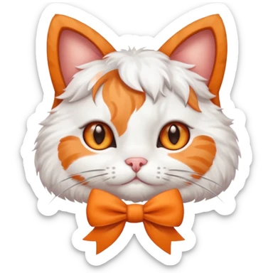 котик з бантіком sticker