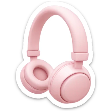 pastel pink headphone sticker