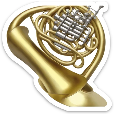 French horn sticker