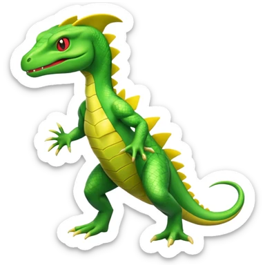 Helioptile-Grovyle-fusion (full body) sticker