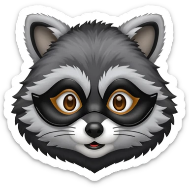 racoon but cartoon sticker