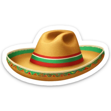 Mexican hat sticker