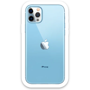 Simple Light blue iPhone 16 pro sticker