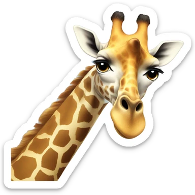 a giraffe taking a selfie  sticker