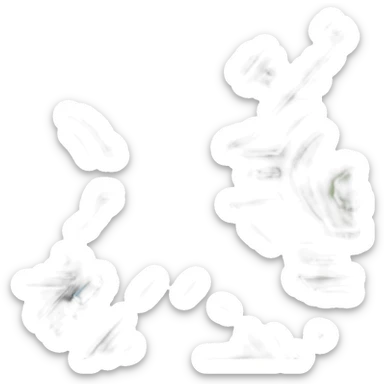 a crossroads with a road splitting into two different paths sticker