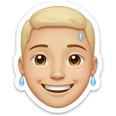 a happy cry  sticker