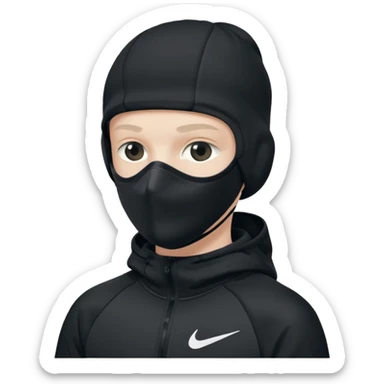 White person wearing a Nike Tex with hood and ski mask co all black and https://encrypted-tbn0.gstatic.com/images?q=tbn:ANd9GcTQEV3H5Fpq8Dp-ki2RTwgbdHqMsKZzDtarA9ywqiFzKVKjxdLc5Fq9yDOax7-XC4trueI2pFuItpqM_TVrGODdDG5la_rbm9lB8utSLKXm&s=10 sticker