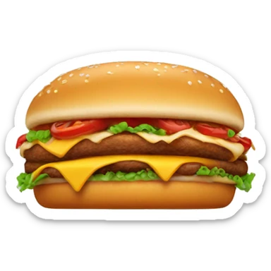 fast food item with santa hat sticker