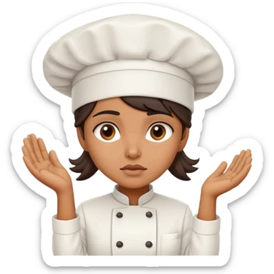 indian girl who is a chef but not super competent sticker