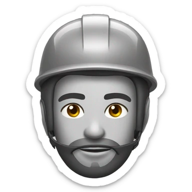 Trabalhador com capacete sticker