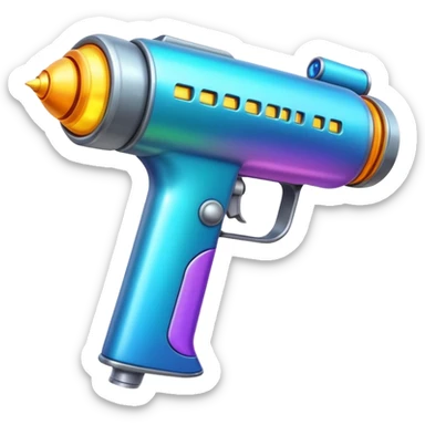 colorfulplasma ray gun sticker