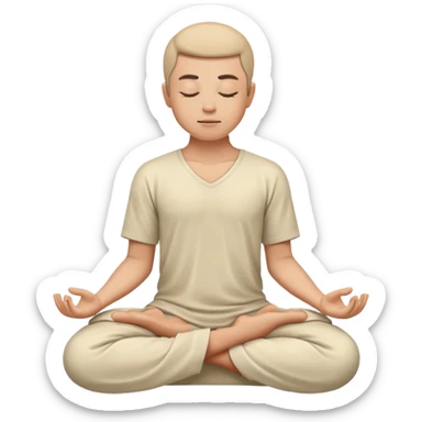 Meditation sticker