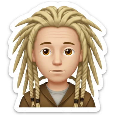 white boy with dreads sticker