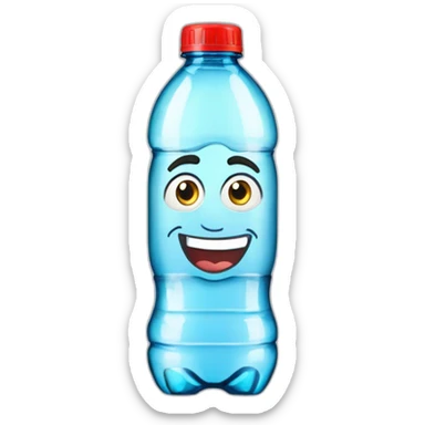 Botella de agua de cristiano ronaldo sticker
