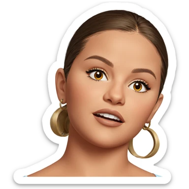 portrait of a girl sticker