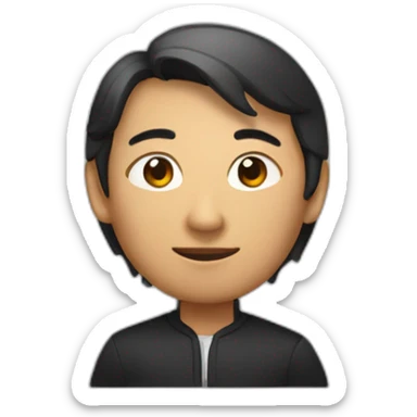 Un chinois noir et roux sticker