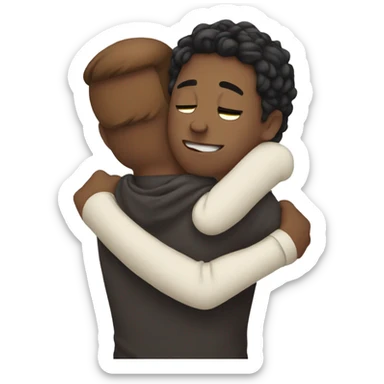 Emotional hug sticker
