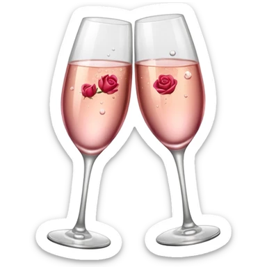 copas brindis rosa sticker