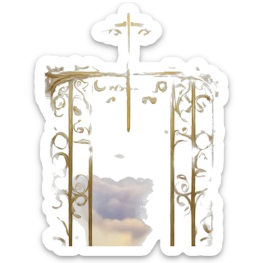 The gates to heaven, the grand Kingdom sticker